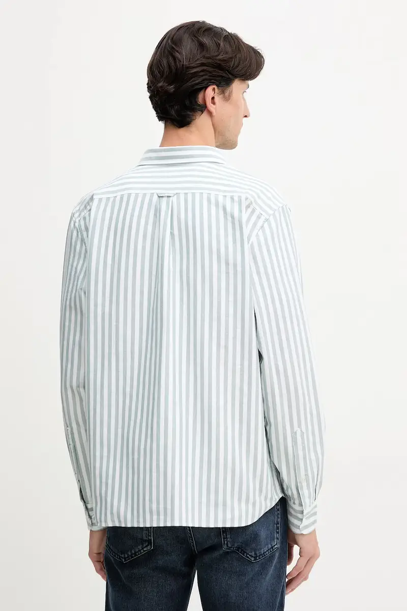 camicia uomo colore blu CH5623 Verde miniatura 3