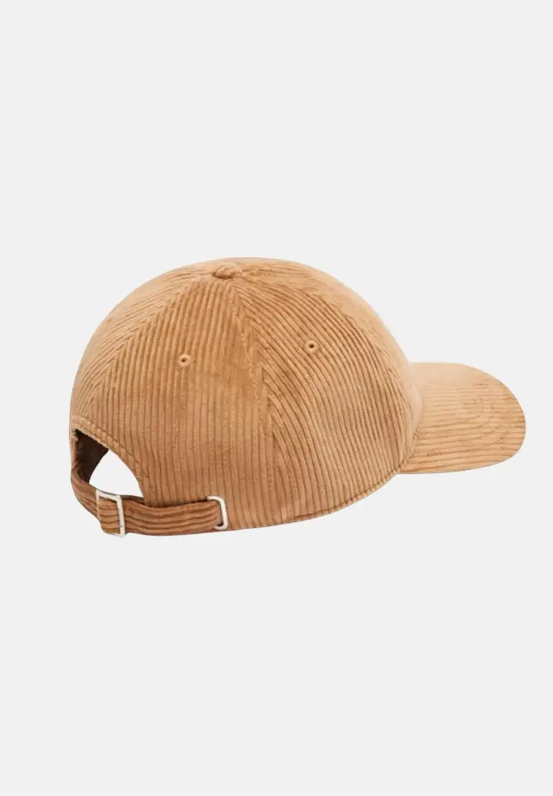 Cappello con visiera cammello per uomo e donna in velluto a coste miniatura 2