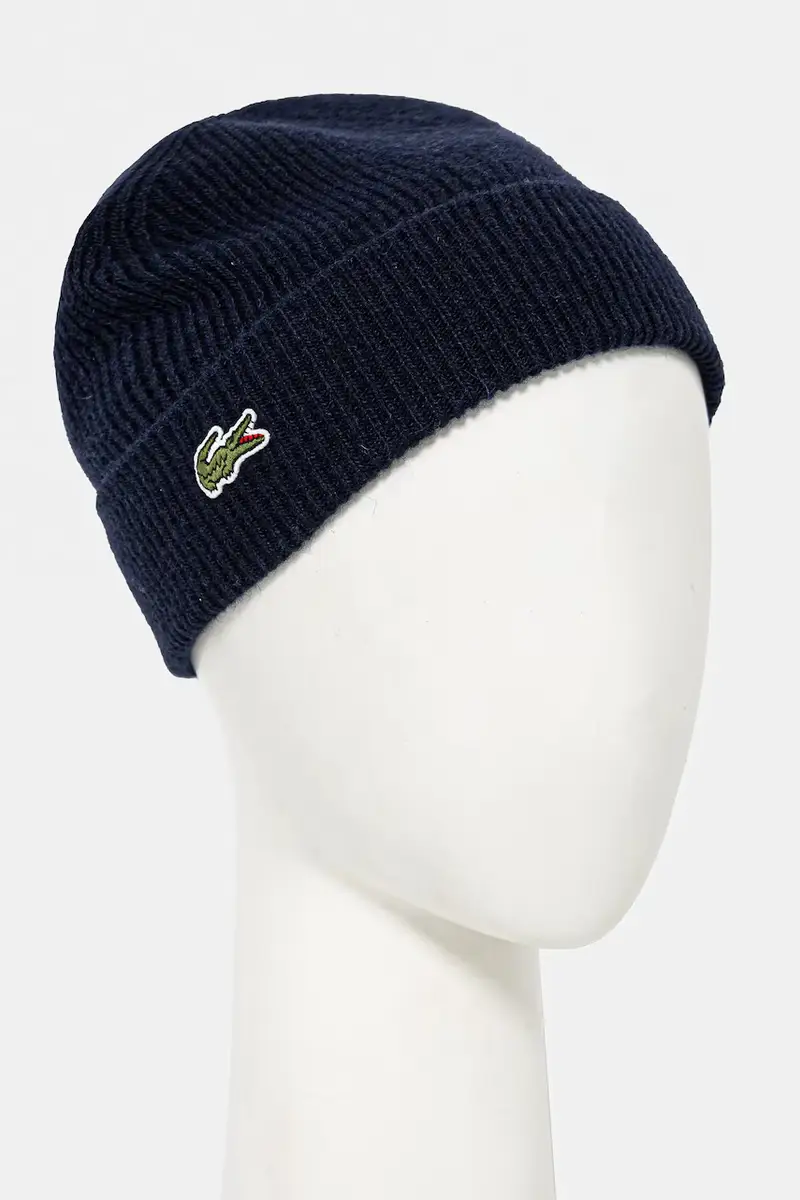cappello e sciarpa di lana colore blu navy RB5385 miniatura 3