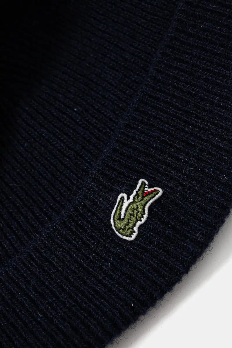 cappello e sciarpa di lana colore blu navy RB5385 miniatura 5