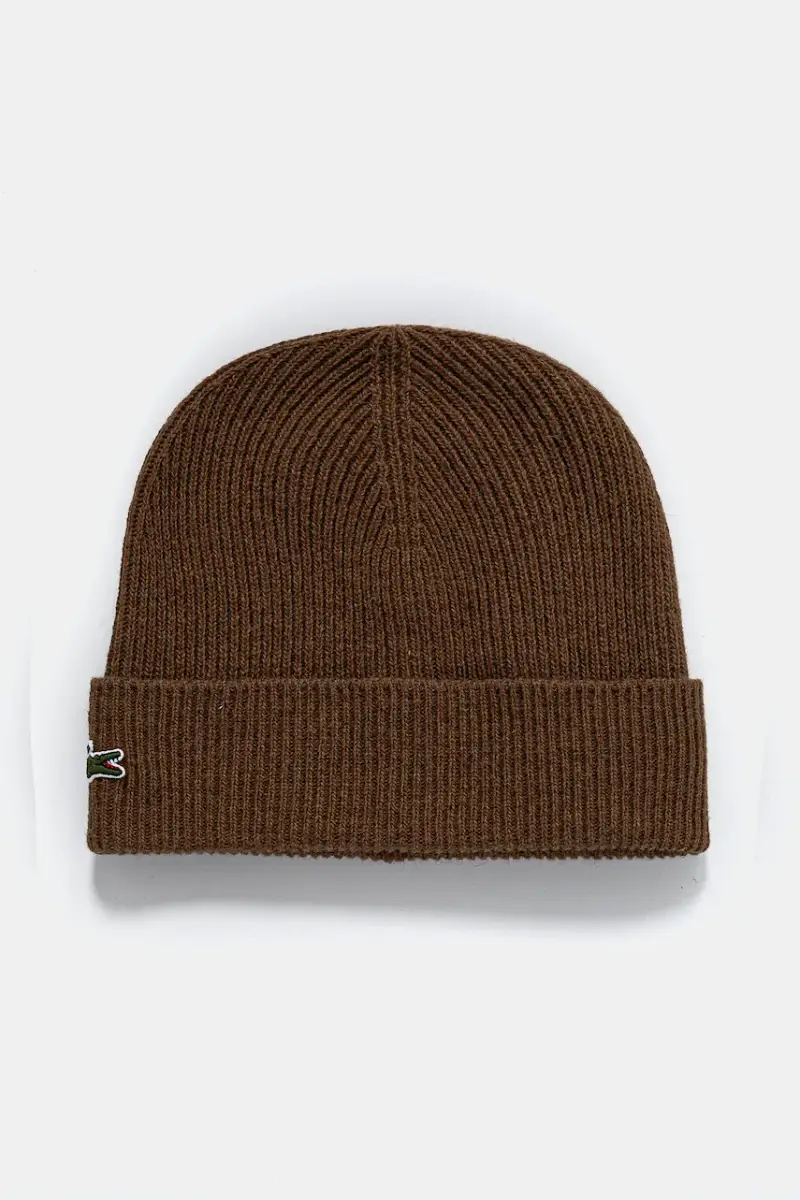 cappello e sciarpa di lana colore marrone RB5385 miniatura 3