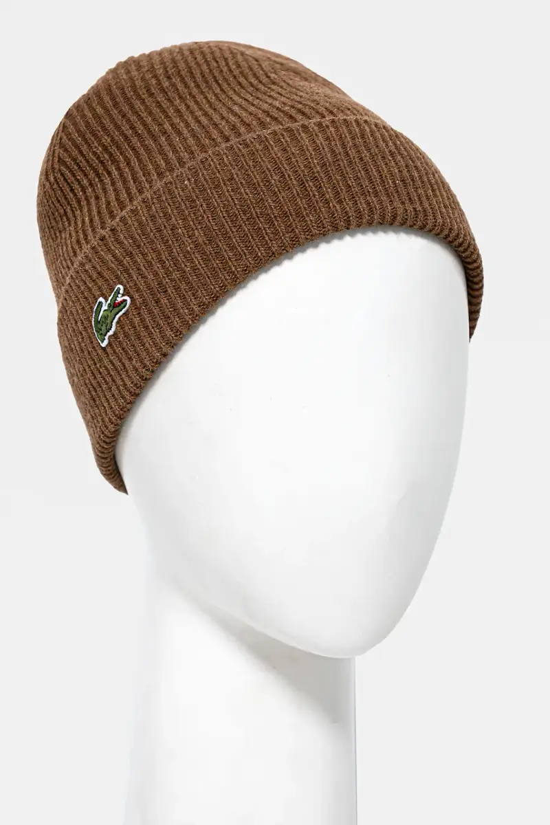 cappello e sciarpa di lana colore marrone RB5385 miniatura 4