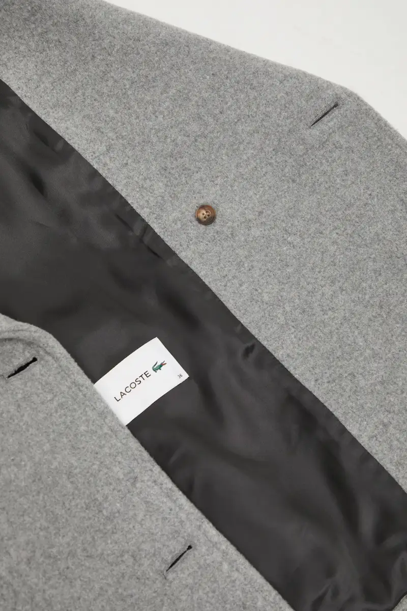 cappotto con lana colore grigio BF5309 miniatura 5