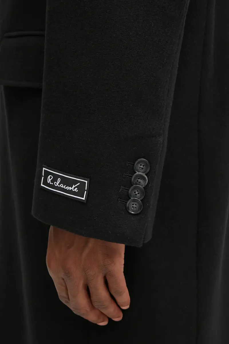 cappotto con lana colore nero BH5935 miniatura 4