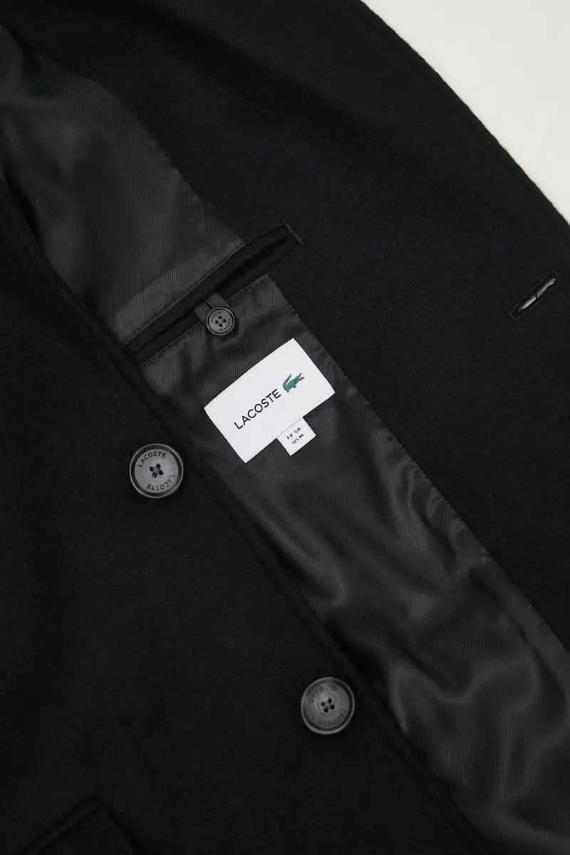 cappotto con lana colore nero BH5935 miniatura 5