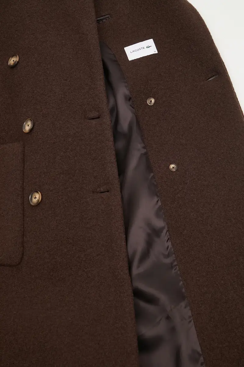 cappotto in lana colore marrone BF5306 miniatura 5