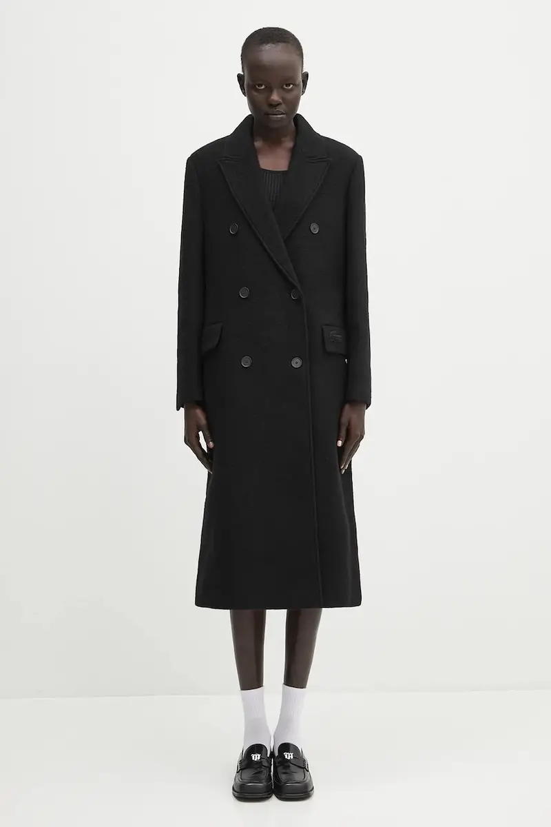 cappotto in lana colore nero BF3527