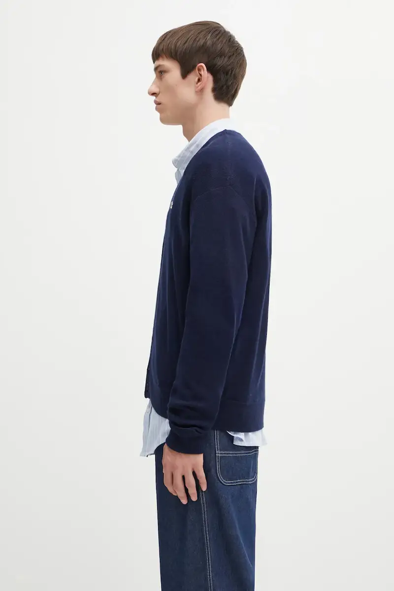 Lacoste Cardigan Uomo Blu 3121633 miniatura 2