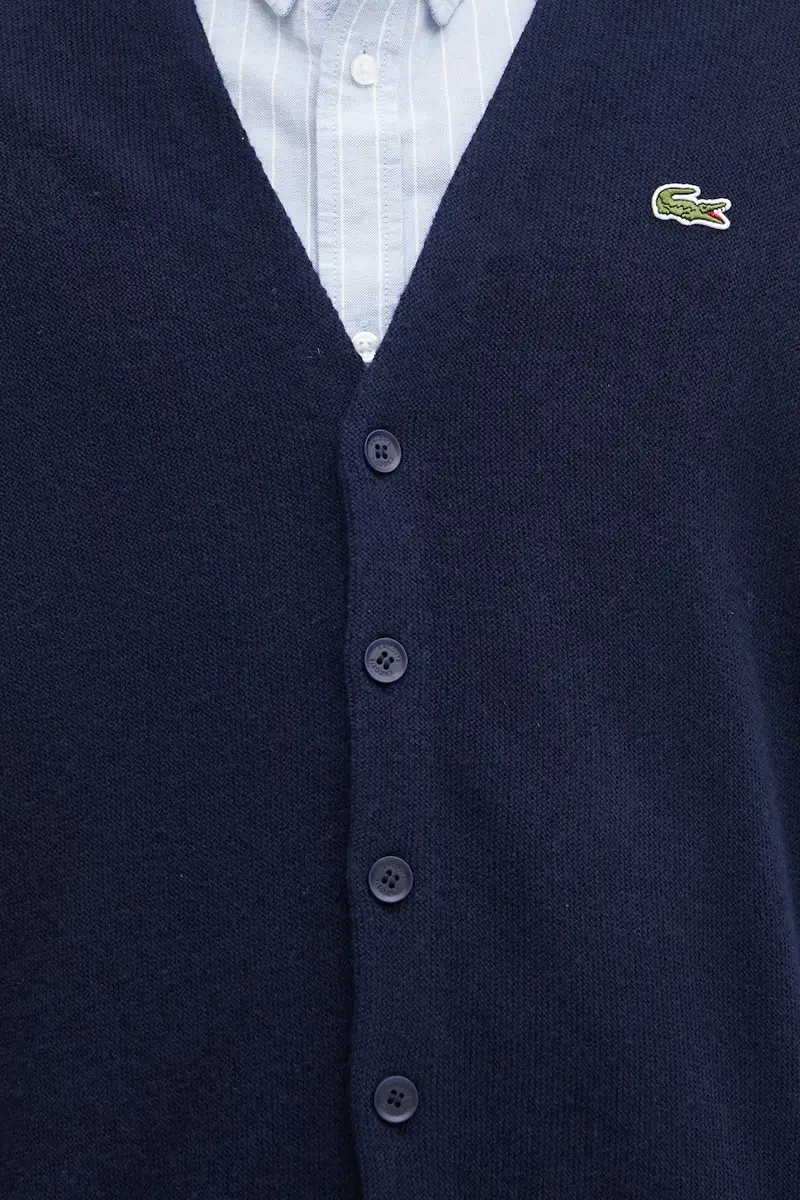 Lacoste Cardigan Uomo Blu 3121633 miniatura 4