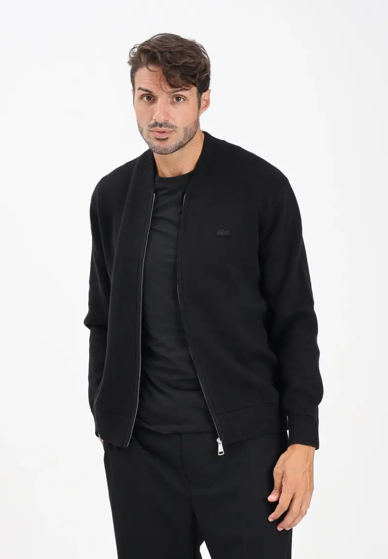 Lacoste Cardigan Uomo Nero 2818302 miniatura 2