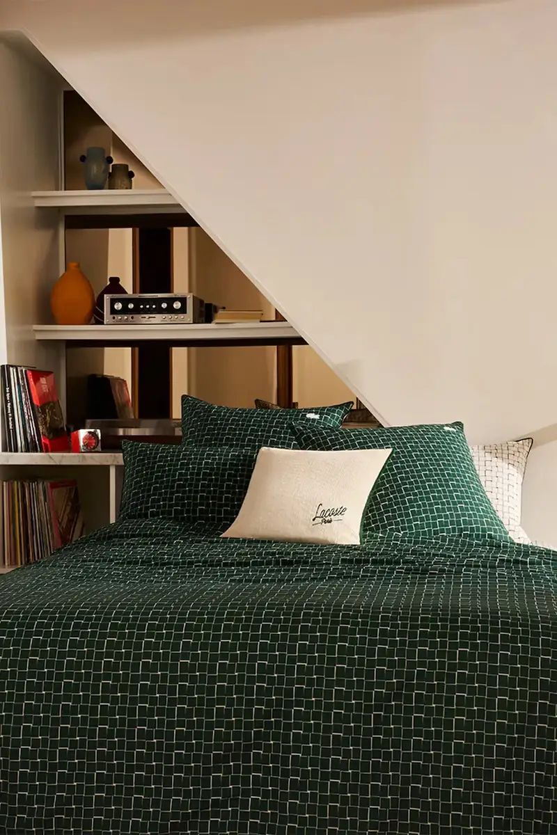 copripiumino in cotone L BLOCK Vert 200 x 200 cm colore verde miniatura 2