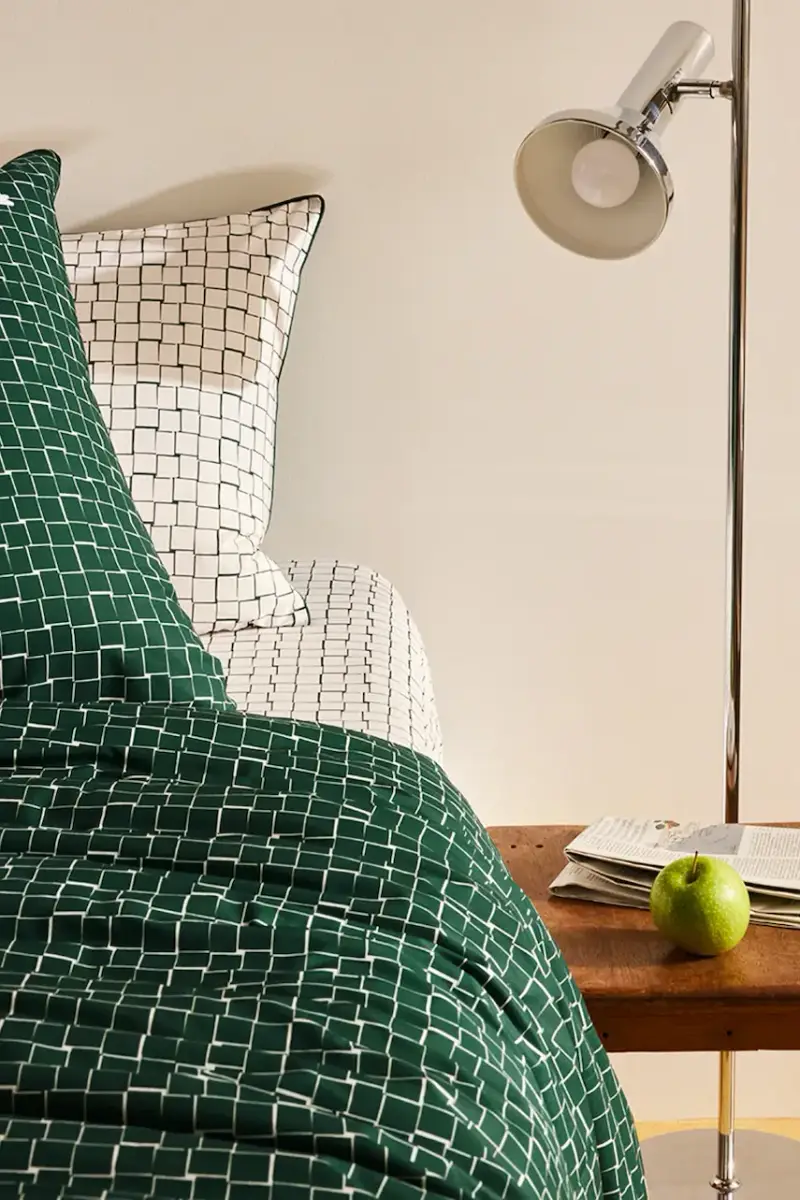 copripiumino in cotone L BLOCK Vert 200 x 200 cm colore verde miniatura 3