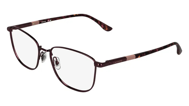 Donna L2317 601 Montature da vista Metallo Bordeaux Rotonda Normale