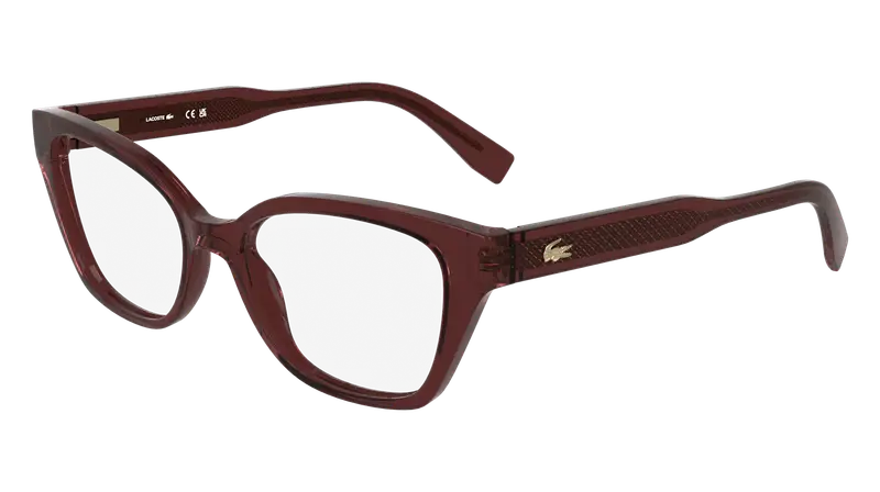 Lacoste Donna L2983 601 Montature da vista Bio-iniettato Bordeaux Squadrata Normale