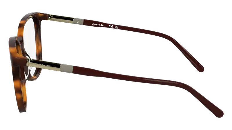 Lacoste Donna L2985 214 Montature da vista Acetato Havana Squadrata Normale miniatura 2