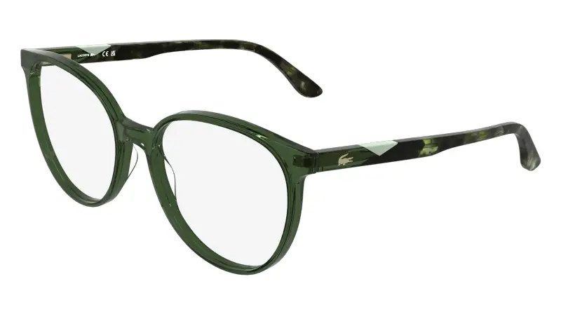 Donna L2987 301 Montature da vista Acetato Verde Squadrata Normale