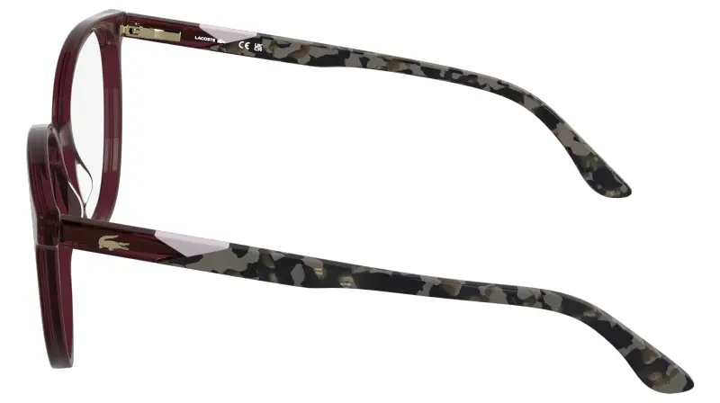 Donna L2987 503 Montature da vista Acetato Bordeaux Squadrata Normale miniatura 3