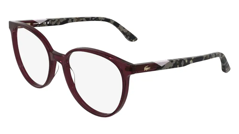 Donna L2987 503 Montature da vista Acetato Bordeaux Squadrata Normale