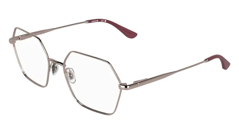 Donna Lacoste L2322 662 Montature da vista Metallo Rosa Squadrata Normale