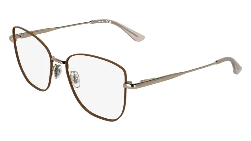 Donna Lacoste L2323 770 Montature da vista Metallo Rosa Squadrata Normale