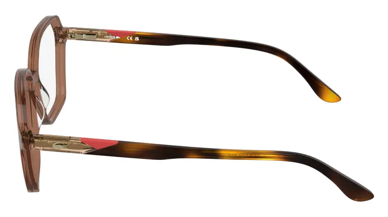 Donna Lacoste L2988 210 Montature da vista Acetato Marrone Squadrata Normale miniatura 3