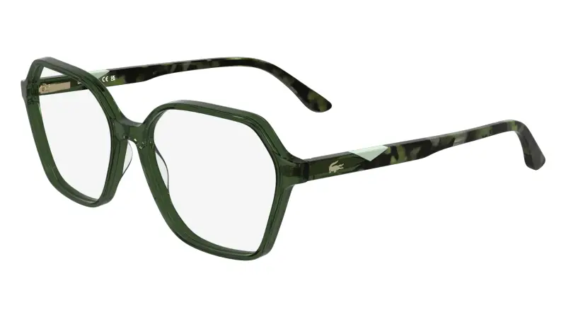 Donna Lacoste L2988 301 Montature da vista Acetato Verde Squadrata Normale