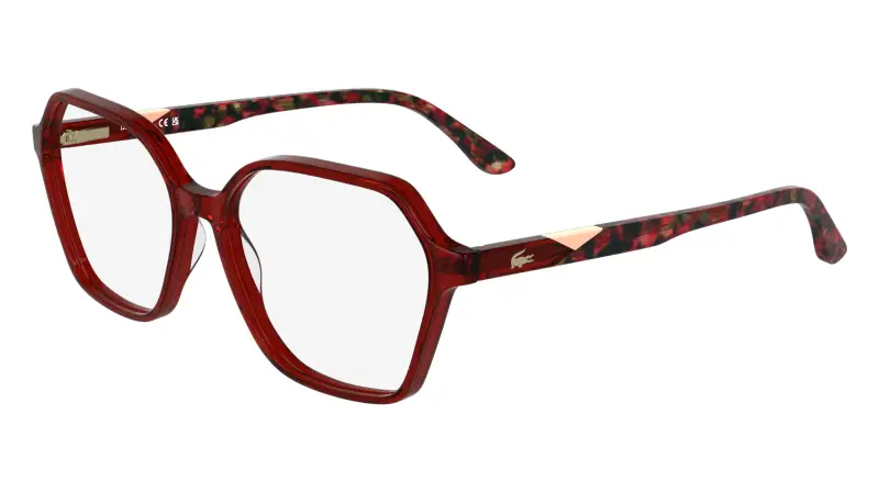 Donna Lacoste L2988 615 Montature da vista Acetato Rosso Squadrata Normale