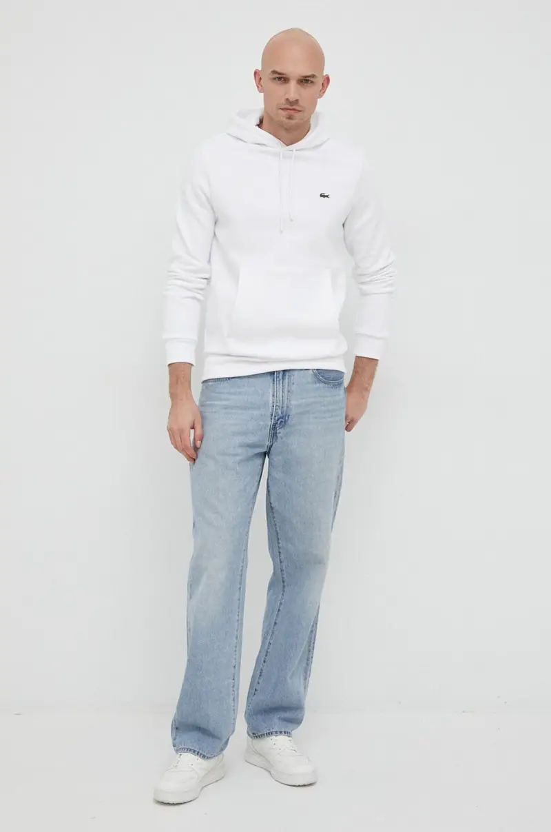 felpa colore bianco con cappuccio miniatura 2