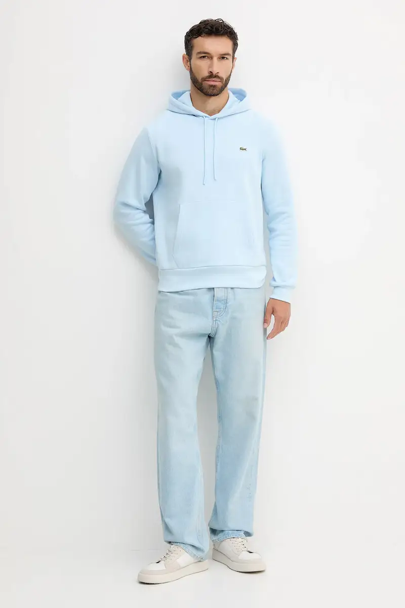 felpa colore nero con cappuccio SH9623 Blu miniatura 2