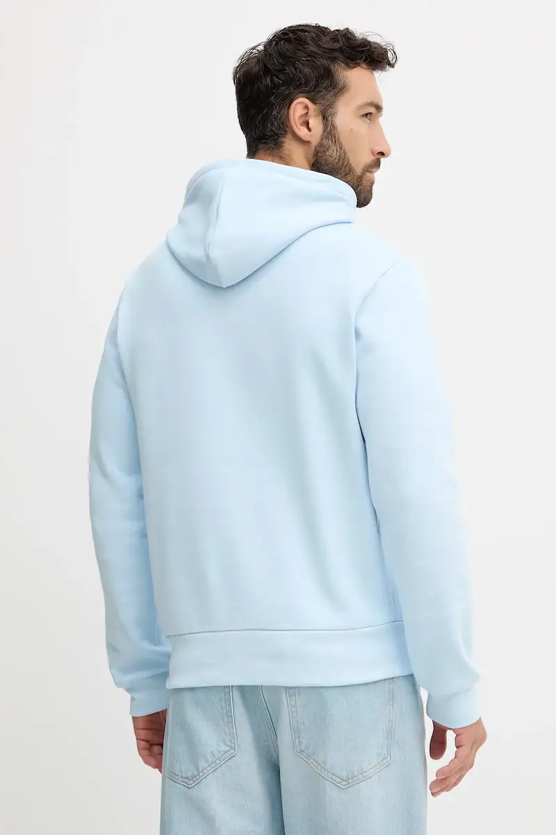 felpa colore nero con cappuccio SH9623 Blu miniatura 3