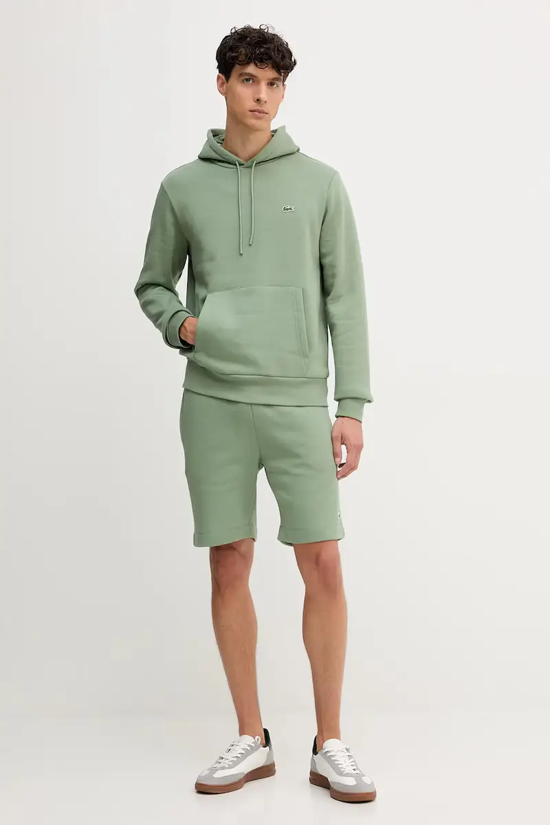 felpa colore nero con cappuccio SH9623 Verde miniatura 2