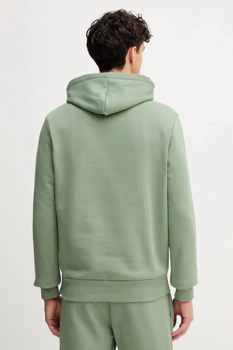 felpa colore nero con cappuccio SH9623 Verde miniatura 3