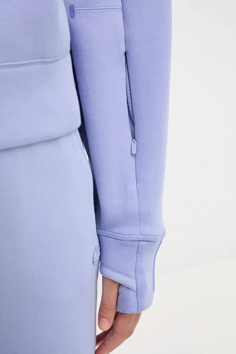 felpa donna colore blu con cappuccio SF0281 miniatura 5