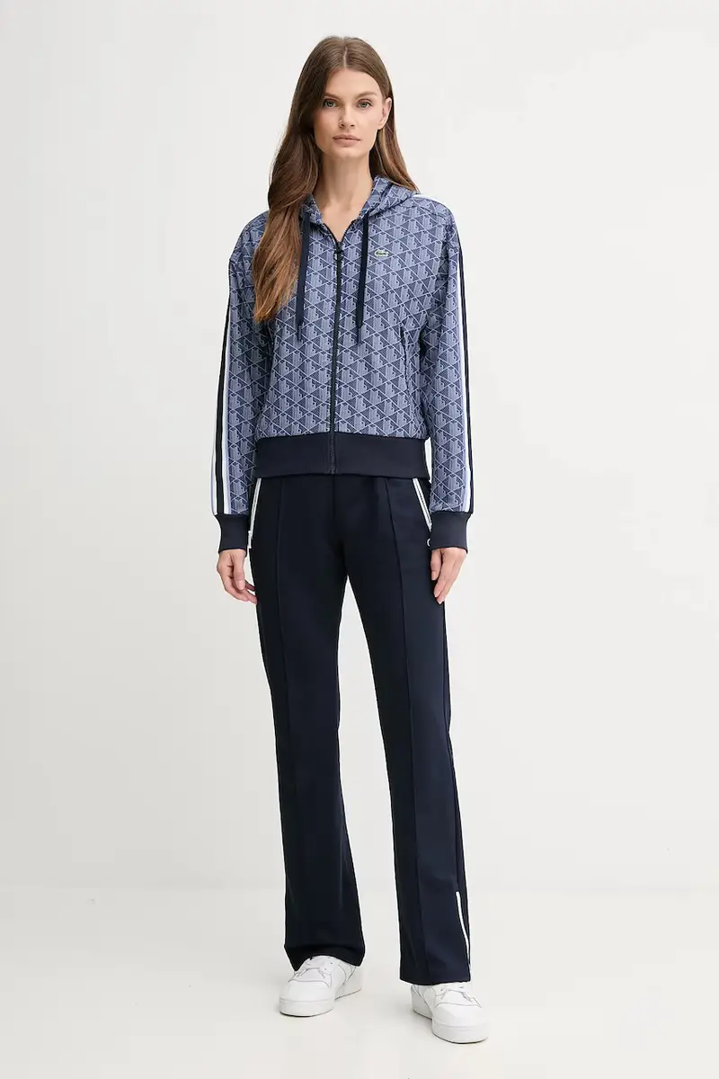 felpa donna colore blu con cappuccio SF7606 Blu navy miniatura 2