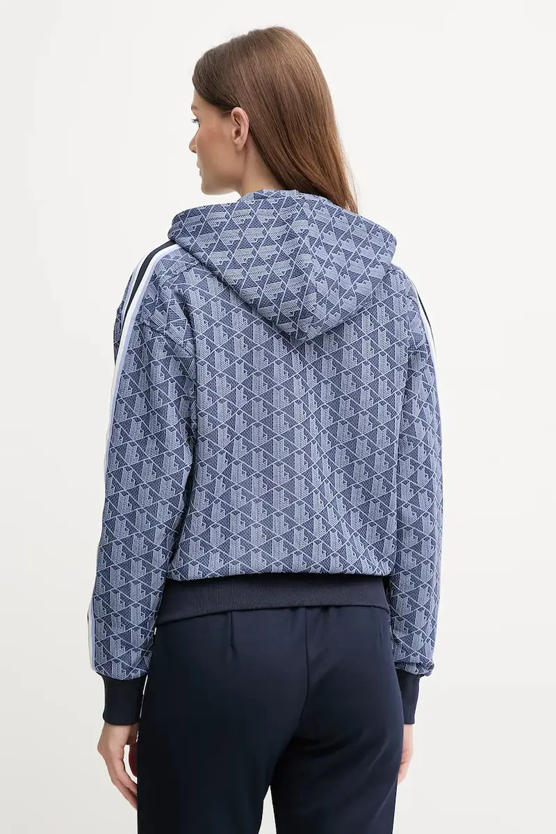 felpa donna colore blu con cappuccio SF7606 Blu navy miniatura 3