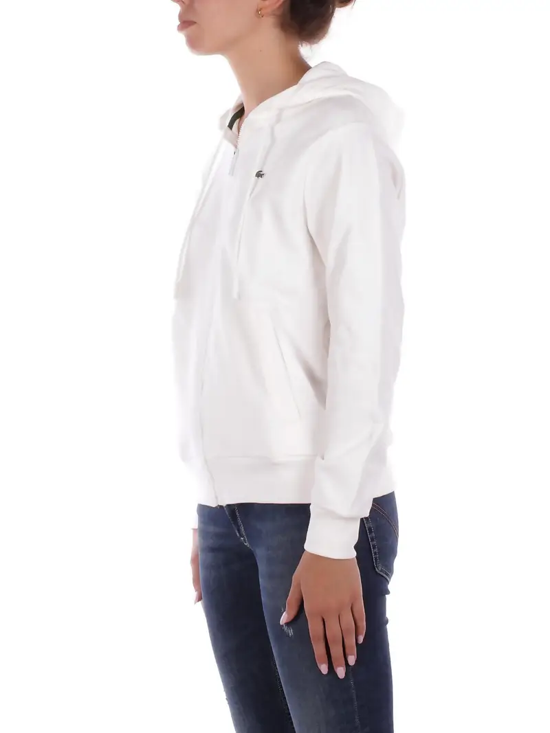 Felpa Donna LACOSTE Farina Sweatshirt miniatura 2