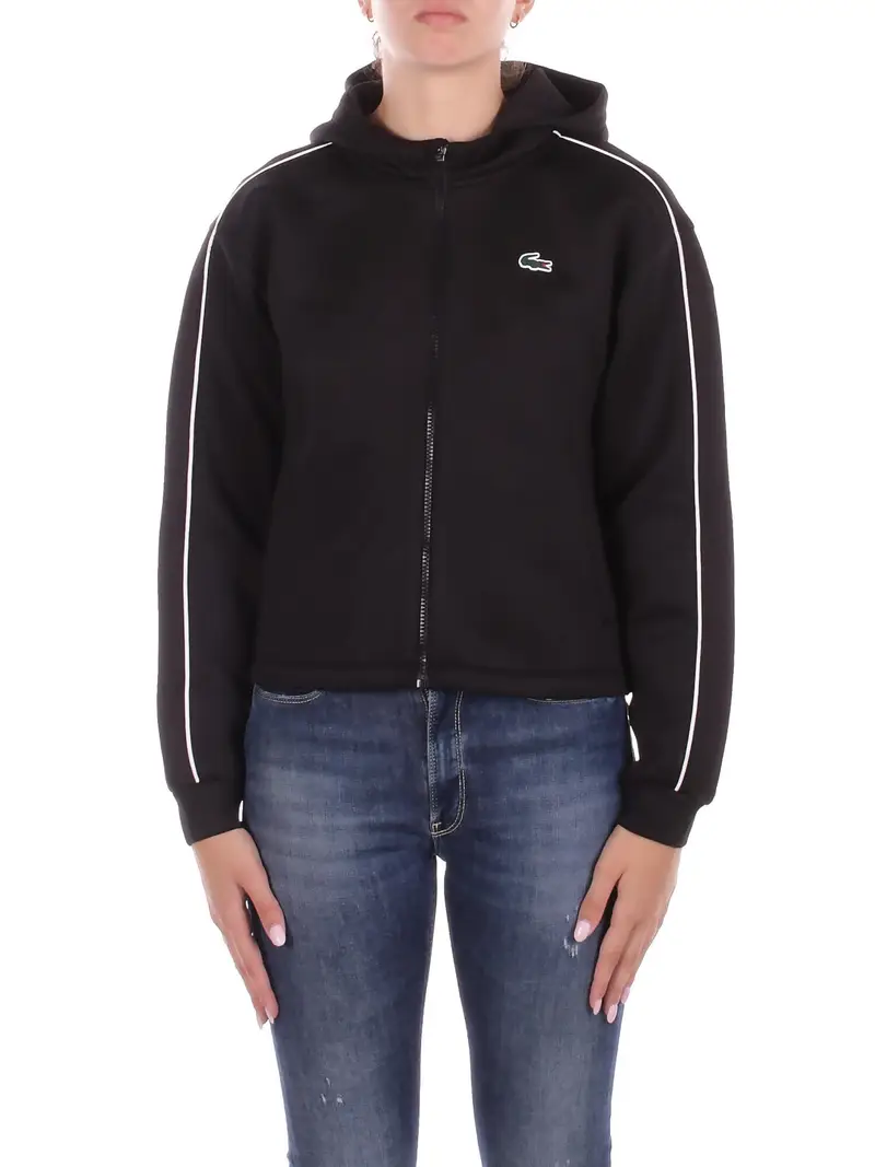 Felpa Donna LACOSTE Nero Sweatshirt