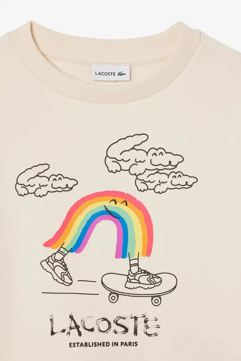 felpa in cotone bambino/a Beige miniatura 3