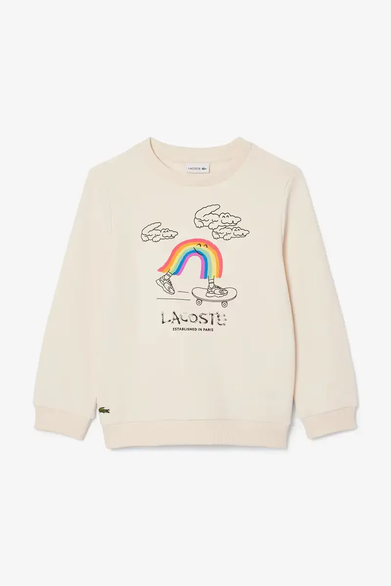 felpa in cotone bambino/a Beige