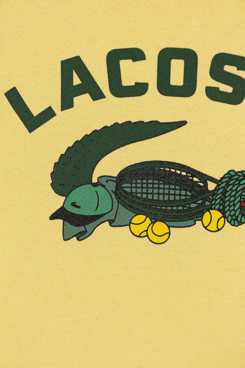 felpa in cotone bambino/a Giallo miniatura 3