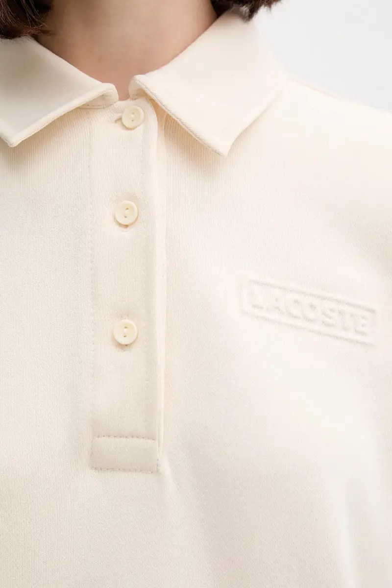 felpa in cotone colore beige SF0351 miniatura 5