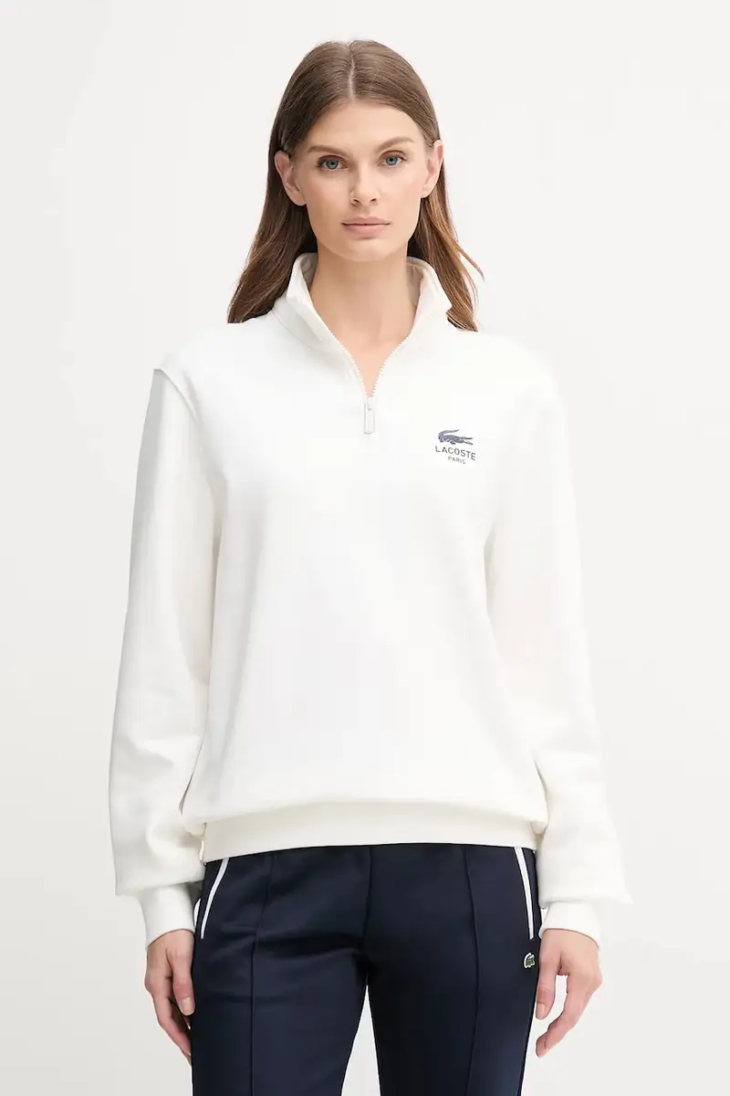 felpa in cotone colore beige SH2735 Bianco miniatura 2