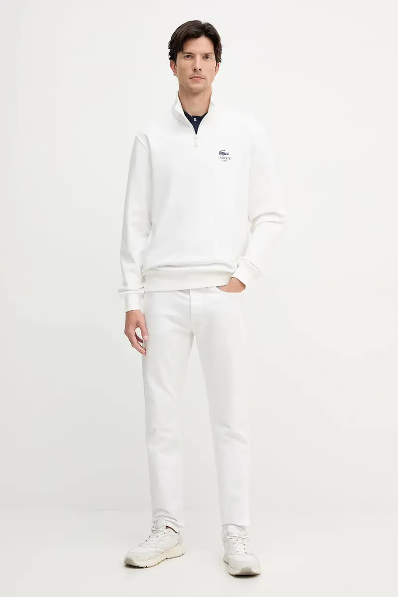 felpa in cotone colore beige SH2735 Bianco miniatura 3