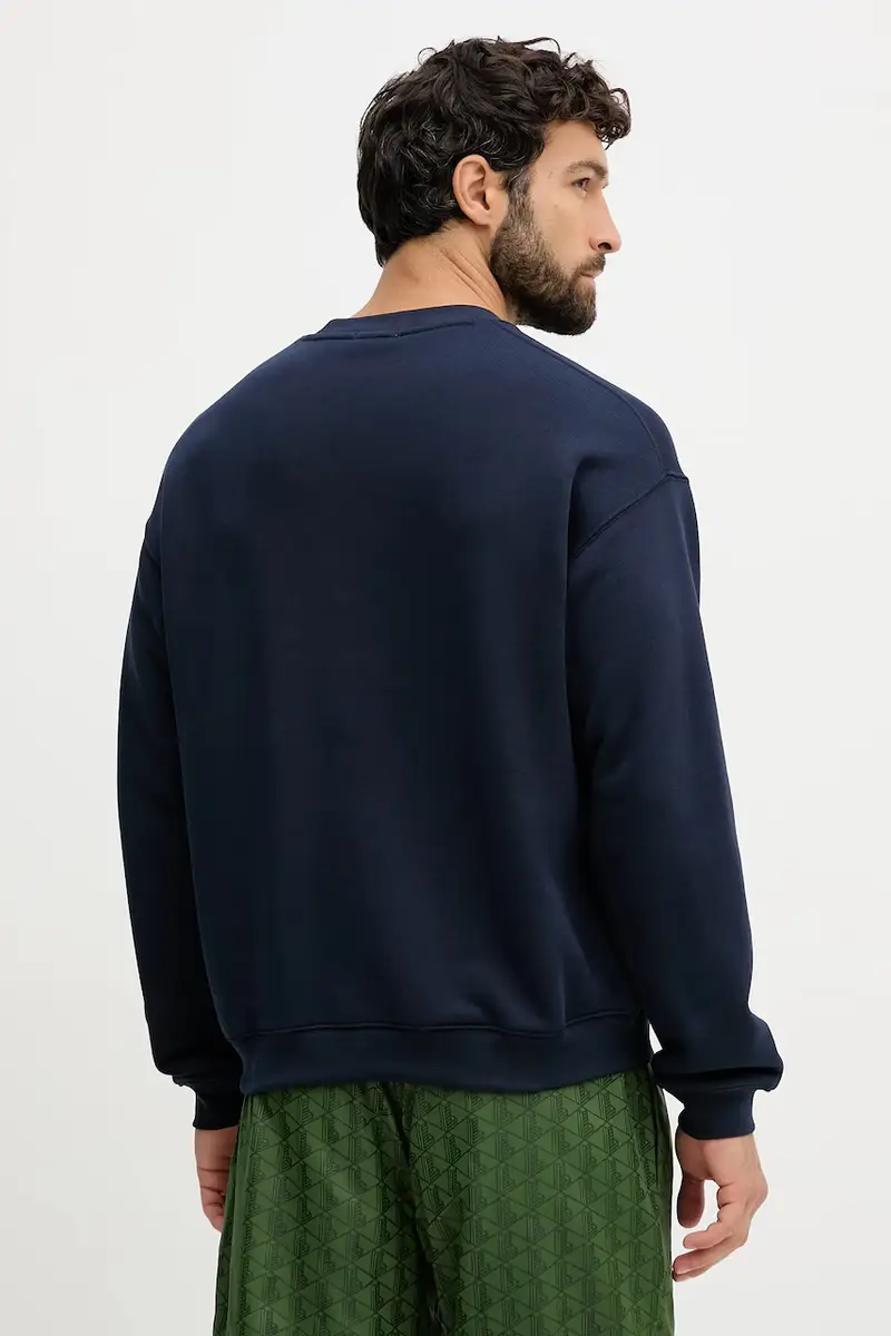 felpa in cotone colore blu navy SH7745 miniatura 3