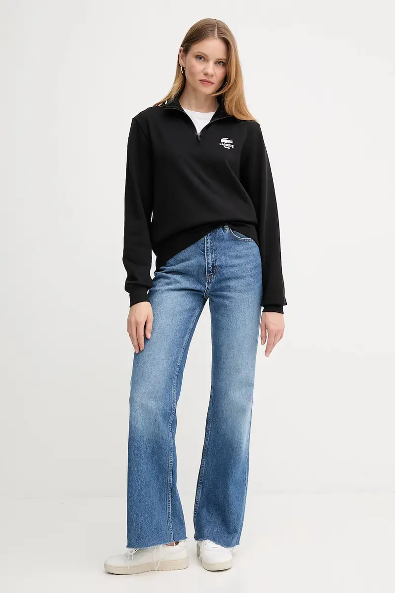 felpa in cotone colore nero SH2735 miniatura 5