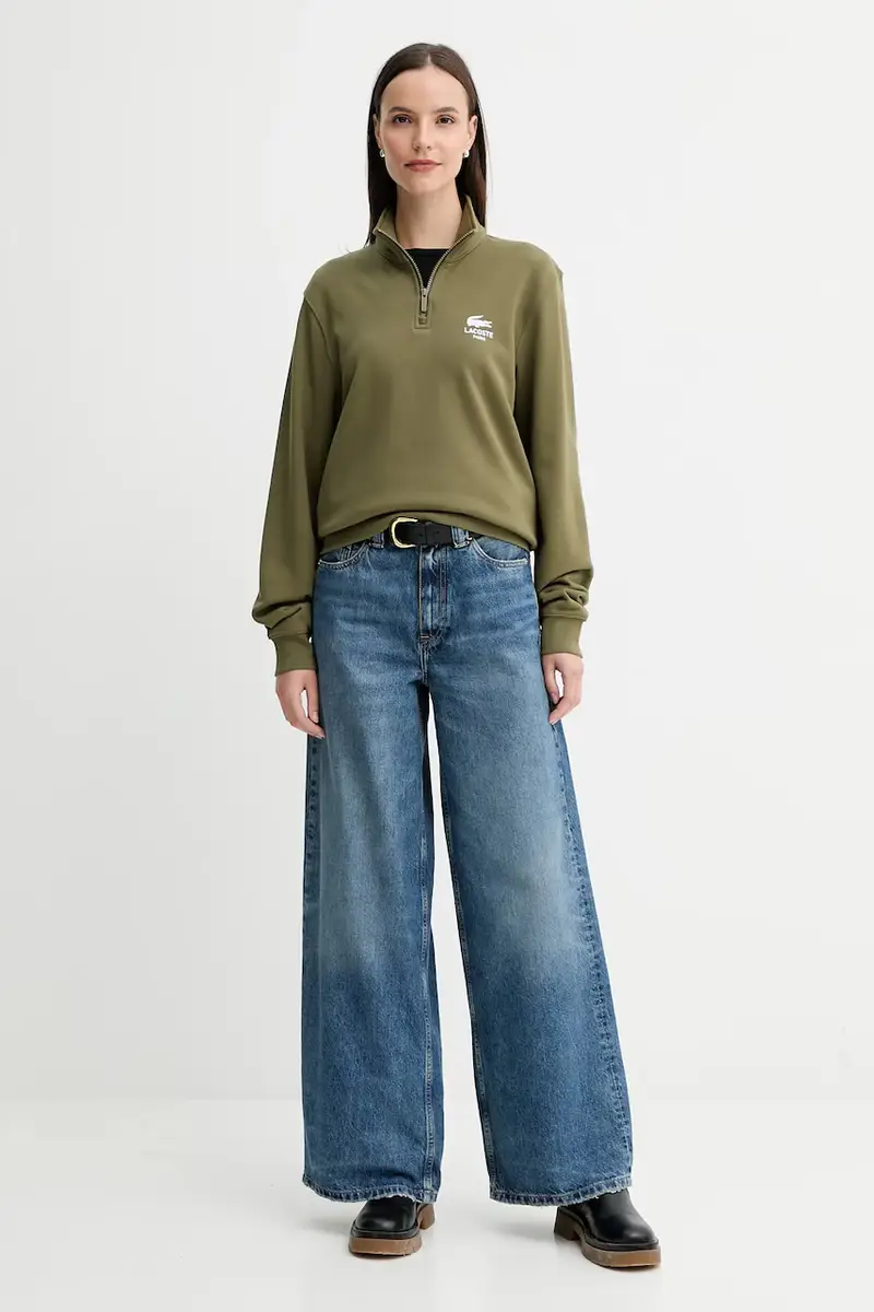 felpa in cotone colore verde SH2735 miniatura 4