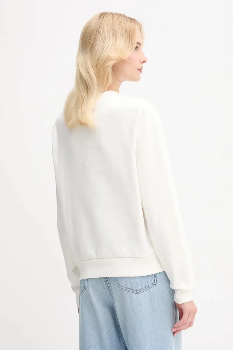 felpa in cotone donna colore beige SF5270 miniatura 3