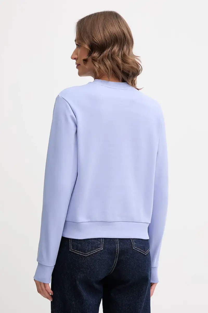 felpa in cotone donna colore blu SF5270 miniatura 3