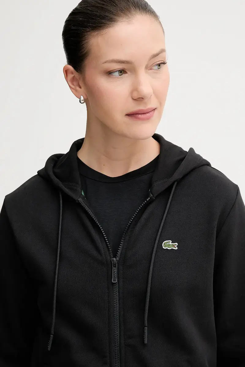 felpa in cotone donna colore nero con cappuccio SF5256 miniatura 4