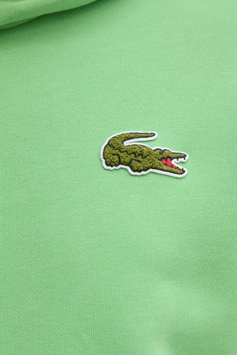 felpa in cotone uomo colore blu con cappuccio SH2754 Verde miniatura 5